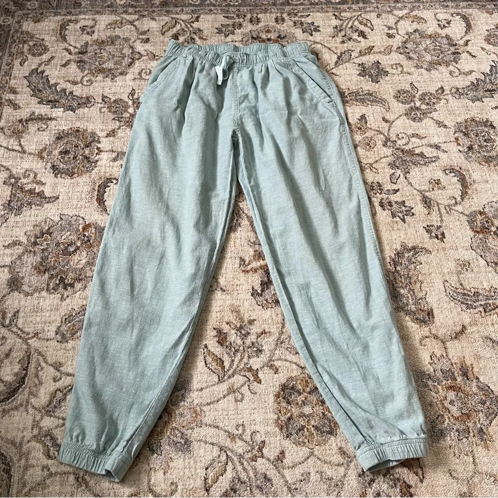 Patagonia Womens Atol Blue Island Hemp Organic Cotton Beach Jogger Pants Size XS - Picture 1 of 9